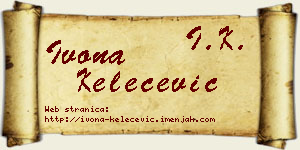 Ivona Kelečević vizit kartica